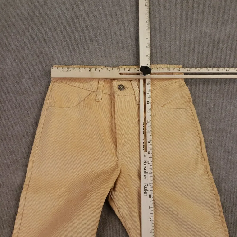 Vintage Levis 519 Corduroy Pants Mens 28x32 Orange Peach Straight Skinny 90s 80s